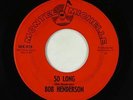 Rockabilly 45 - Bob Henderson - So Long - Montel Michelle