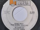 Northern Soul 45 Allison & Calvin Turner-  Shake What Your Mama  / Yeah Memories