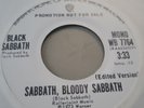 BLACK SABBATH SABBATH BLOODY SABBATH 45 WHITE LABEL PROMO MONO + STEREO EXC c4