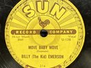 R&B-78 RPM-Billy The Kid Emerson-Move Baby Move/When It Rains It Pours-V