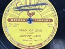 Rockabilly-78 RPM-Johnny Cash-Train of Love/There You Go-Sun 258-V+
