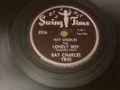 Swing Time 78 RPM Ray Charles - Lonely Boy / Baby Let Me Hold Your Hand 250 V++