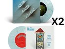 X2 THE BEATLES - Now and Then Vinile 7'' Blue / White Marble vinyl