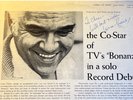 *SIGNED* by LORNE GREENE LP 1963 Vinyl Record ALBUM YOUNG AT HEART BONANZA STAR