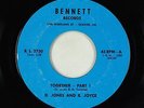 Funk Soul 45 - J.D. Jones & B. Joyce - Together - Bennett - rare