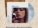 Taylor Swift -Midnights Moonstone Blue Marbled Vinyl LP + Signed Print SEALED