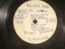 78 : ARC TEST-15631-A/15655-A UNISSUED/WINGY MANONE/CASA LOMA-NEVER HAD NO LOVIN