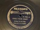COUNTRY Bluebird 78RPM Arthur Smith Trio - Adieu False Heart / Lost Love 7651 V+