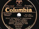 Columbia #2542-D: Benny Goodman Or-Help Yourself To Happiness/Not That I Care E-