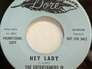 Northern Soul THE ENTERTAINERS IV Hey Lady/Claire De Looney DORE Promo VG++ Hear