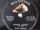 ELVIS PRESLEY Money Honey, One Sided Love Affair RCA 78 rockabilly record HEAR