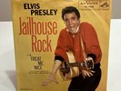 Elvis Presley 45 rpm Jailhouse Rock & Treat Me Nice 1957 Picture Sleeve 47-7035