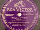 Miguelito Miranda Santos Colon Tinguili, Tinguili RCA Victor Latin 78 RPM HEAR