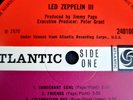 Led Zeppelin III Red Plum Uk 1st Press 1970 Peter Grant Credit A5B5  Ex vinyl