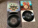 Beatles Parlophone Sgt Peppers & Magical Mystery Tour EP - 45 RPM Vinyl Records