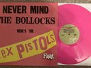 Sex Pistols Never Mind the Bollocks Vinyl LP ITALIAN PRESSING PINK VINYL