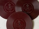 ‘XMAS CAROLS’ ON THREE 1904 1-SIDED ‘NICOLE RECORD’ 78s - BAND, SINGERS ETC