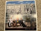 SIMPLE PLAN - HARDER THAN IT LOOKS - SIGNED YELLOW TRANSLUCENT VINYL AUTOGRAPHED