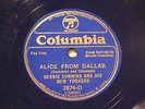 JAZZ BERNIE CUMMINS ORCH Alice From Dallas / CLYDE MCCOY RB COLUMBIA 2874 EE-/E