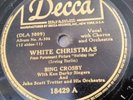 Bing Crosby 78rpm Single 10-inch Decca Records #18429 White Christmas