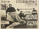 RORSCHACH SPAZZ CAPITALIST CASUALTIES Original 1993 Flyer INFEST BORN AGAINST