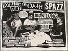 SPAZZ Last Show Original 2000 Flyer IRON LUNG DAS OATH INFEST BORN AGAINST