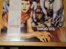 david bowie diamond dogs lp clear vinyl gatefold sleeve + obi