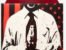 BAD RELIGION-THE EMPIRE STRIKES FIRST LP RED & BLACK MARBLE VINYL x/600 NOFX