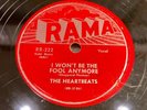 HEARTBEATS-RAMA 222-I WON'T BE THE FOOL ANYMORE/WEDDING BELLS=NY DOO-WOP R&B 78