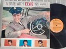 A Date with Elvis Presley Orig UK 1968 Mono LP Orange RCA Calendar Back EX/EX