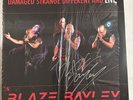 BLAZE BAYLEY – DAMAGED STRANGE DIFFERENT AND LIVE - VINYL LP *SIGNED* LTD VG+ A3