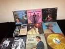 BIG VINTAGE ELVIS PRESLEY  7 RECORD 5-8 TRACK TAPE & MAGAZINE LOT