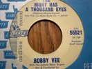 BOBBY VEE - THE NIGHT HAS A THOUSAND EYES, LIBERTY 55521, PROMO, 45 RPM, 1962