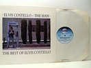 ELVIS COSTELLO the man (the best of) LP EX/EX-, FIEND 52, vinyl, greatest hits