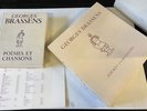 GEORGES BRASSENS poèmes et chansons coffret 14 LP + 1 livre 629 p + 1 répertoire