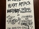 HEART ATTACK / NIHILISTICS / VATICAN COMMANDOS orig  flyer -  1983 NYHC