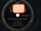 TRIO ORIENTAL La Mulata Caridad / Eso No Sirve Pa Na LATIN 78 RPM Guaracha HEAR