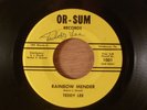 Teddy Lee Rainbow Mender/A Place RARE  Signed Florida Garage 1967 Or-Sum Records