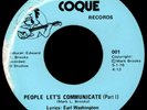 COQUE People Let's Communicate 45 Coque Rare 1970s DC Psych Funk M-