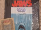 SOUNDTRACK LP JAWS RARE IN SHRINK WITH IRON ON PATCH 1975 PROMO ORIGINAL