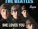 60S US MERSEY BEAT POP SWAN THE BEATLES SHE LOVES YOU PICTURE SLEEVE