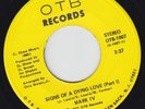 70s FUNK SOUL 45 MARK IV SIGNS OF A DYING LOVE OTB 1007 VG++ to NEAR MINT