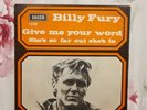 ROCK BEAT 1966 BILLY FURY GIVE ME YOUR WORLD DECCA ROCK'N'ROLL LIVERPOOL BEATLES