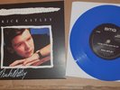 Rick Astley Never Gonna Give You Up BLUE COLOURED 7