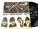 Very rare The Beatles single 45 Penny Lane Map Cover Parlophone 1967 Denmark