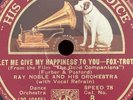 78rpm HMV B6332 Ray Noble Al Bowlly: 3 Wishes / Let Me Give My Happiness To You