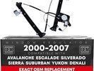 Power Window Regulator with Motor, Front Left Driver Side - Compatible with 2000