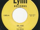 Surf 45 - REVELS - Six Pak / Good Grief - LYNN -  Rockabilly Hot Rod Instros