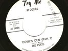 THE POETS - Devil's Den 1/2 - Try Me WLP 28006 - James Brown Band