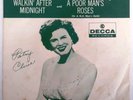 Patsy Cline - A Poor Man's Roses / Walkin' After Midnight 45   Decca Rare Sleeve